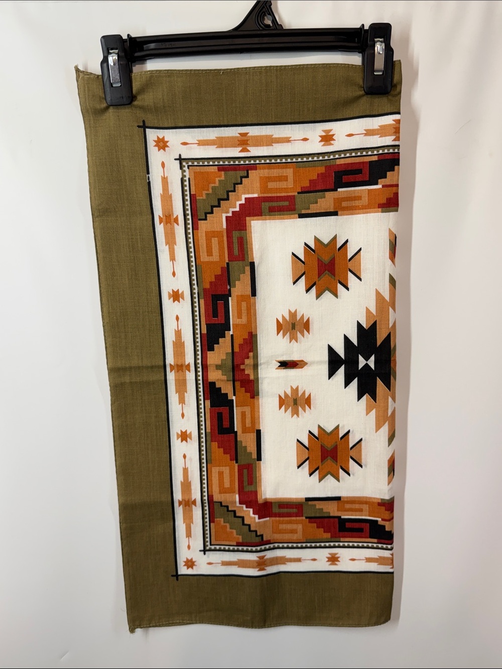Vintage Springs Industries Southwestern Tribal Bandana Made in USA RN 14193